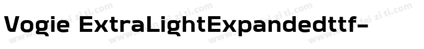 Vogie ExtraLightExpandedttf字体转换